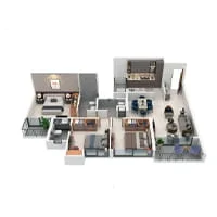 Sai Ananta Charholi 3 BHK Floor Plan Image